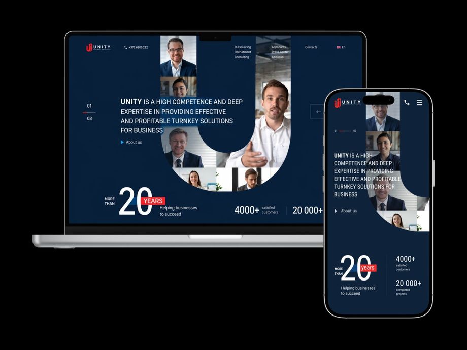 Corporate website for a recruitment company