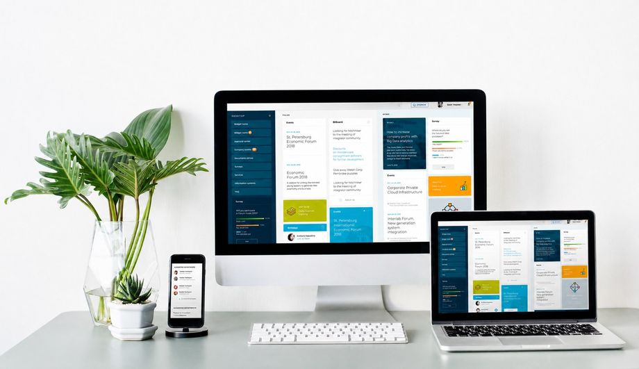 Intranet portal for a major IT services company